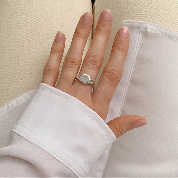 Signet Midi Ring | 925 Silver - Picture 2 of 5